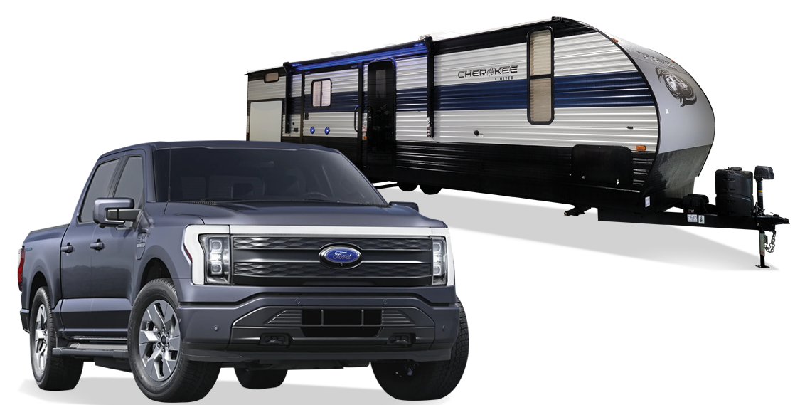 Ford F-150 Lightning XLT & Forest River Cherokee & $10,000